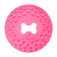 Rogz Gumz Ball Treat Dog Toy-Pink
