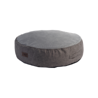 Rogz Lounge Flat Round Dog Bed - Grey