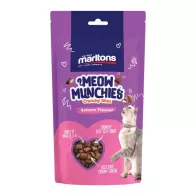 Marlton's Meow Munchies Cream-Filled Salmon Crunchy Cat Treats - 50g