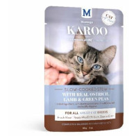 Montego Karoo Ostrich, Lamb & Green Peas Adult Cat Wet Food Pouch-85g