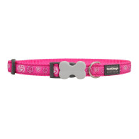 Red Dingo Design Dog Collar-Paw Impressions-Hot Pink