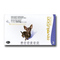 Revolution Mini Dog Tick, Flea & Worm Spot-On Treatment - 2.5-5kg