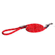 Rogz Rope Long Moxon Dog Rope Lead Reflective-Red