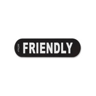 Rogz Personalised Pre-Made Velcro Dog Harness Badge - Friendly