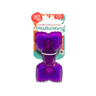 Takamisu Chilled & Chewy Freezable Bone Dog Chew Toy - Plum