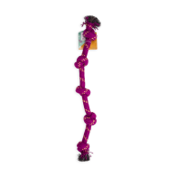Dog Days 5 Knots Rope Tug Plum Dog Toy
