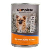 Complete Chicken Chunks Adult Dog Wet Food Tins – 385g