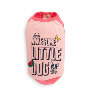 Dog's Life Awesome Little Dog Tank Top - Pink