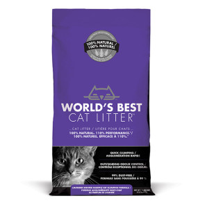 World's Best Multiple Cat Clumping Cat Litter - Lavender