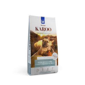Montego Karoo Skin & Coat Support Lamb, Insect Protein & Rice Adult Dog Food