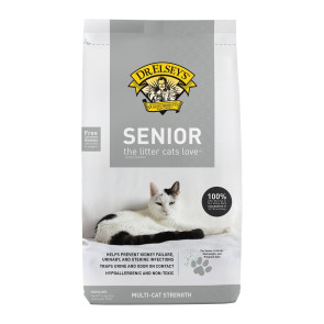 Dr. Elsey's Precious Cat Senior Unscented Non-Clumping Crystal Cat Litter- 3.6kg