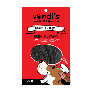 Vondi's Beef Liver Biltong Dog Treat - 100g