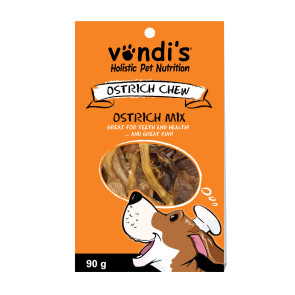 Vondi's Ostrich Dog Chew Mix - 90g