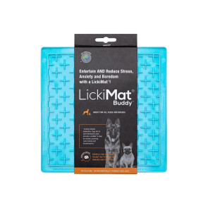 LickiMat Buddy Boredom Buster Lick Mat for Dogs - Turquoise