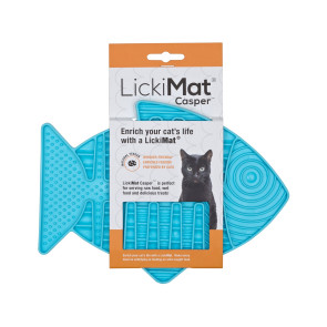 Lickimat Casper Lick Mat for Cats - Turquoise