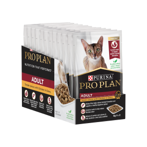Purina Pro Plan Chicken in Gravy Adult Cat Wet Food-12x85g