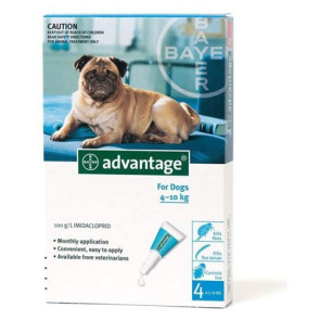 Advantage Dog 4-10kg Fleas & Lice Treatment