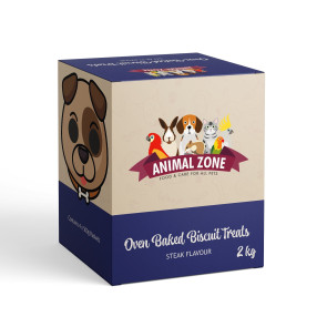Animal Zone Oven Baked Steak Dog Biscuits - 2kg