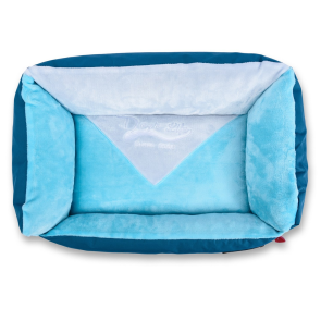Dog's Life Vintage Lounger Waterproof Dog Bed - Blue