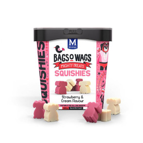Montego Bags O Wags Strawberry & Cream Flavoured Squishies - 500g