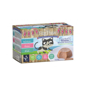 Little Big Paw Gourmet Seafood Mousse Selection Cat Food-pack6