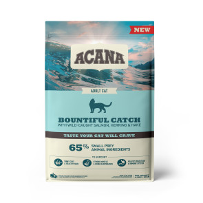 Acana Bountiful Catch Wild-Caught Salmon, Herring & Hake Adult Cat Food-4.5kg