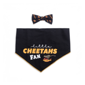 Dog's Life Official Licensed Cheetahs Dog Bow Tie & Bandana Set