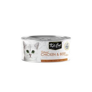 Kit Cat Deboned Chicken & Beef Aspic Adult Cat Wet Food - 80g