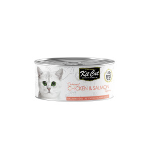 Kit Cat Deboned Chicken & Salmon Aspic Adult Cat Wet Food - 80g