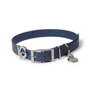 Valgray Premium Giant Breed Dog Collar - Midnight & Silver