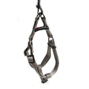 Dog's Life Reflective Supersoft Webbing Step-in Dog Harness-Grey