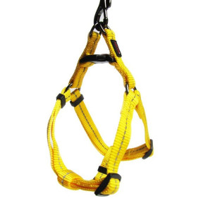 Dog's Life Reflective Supersoft Webbing Step-in Dog Harness-Yellow