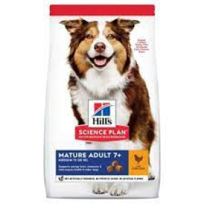 Hill's Science Plan Chicken Medium Adult 7+ Dog Food -12kg
