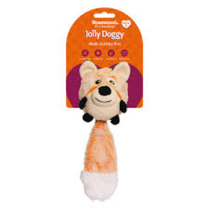 Rosewood Jolly Doggy Multi-Activity Squeaker Fox Dog Toy