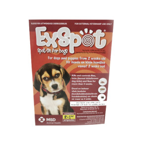 ExSpot Spot-On Puppy & Dog Tick & Flea Treatment