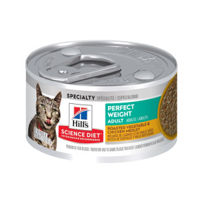 Hill's Science Diet Perfect Weight Vegetable & Chicken Adult Cat Canned Food-79g
