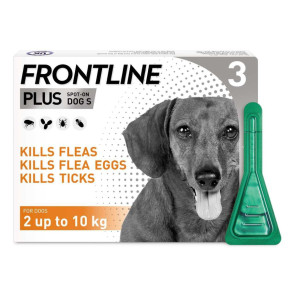 Frontline Plus Puppy & Small Dog Tick & Flea Spot-On Treatment - 0-10kg