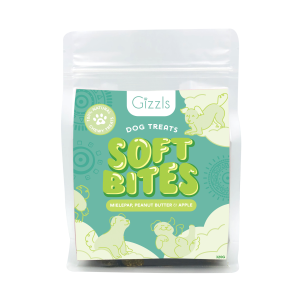 Gizzls Soft Bites Pap, Peanut Butter & Apple Dog Treats - 350g