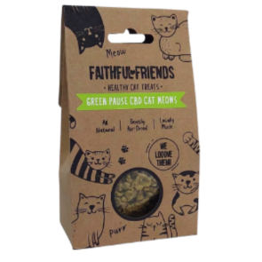 Faithful Friends' Green Pause CBD Cat Meows Cat Biscuit -100g