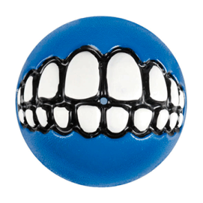 Rogz Grinz Ball Treat Dog Toy-Blue