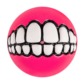 Rogz Grinz Ball Treat Dog Toy-Pink