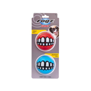 Rogz Grinz Variety 2-Pack Dog Toy