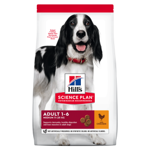 Hill's Science Plan Chicken Medium Adult Dog Food -12kg