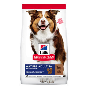 Hill's Science Plan Lamb & Rice Mature Medium Adult 7+ Dog Food-12kg