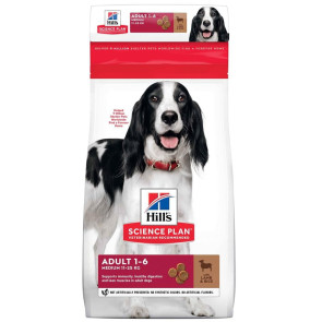 Hill's Science Plan Lamb & Rice Adult Medium Breed Dog Food -12kg