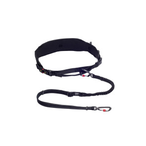 Rogz AirTech Sport Dog Belt and Lead - Nightsky Black - L/XL