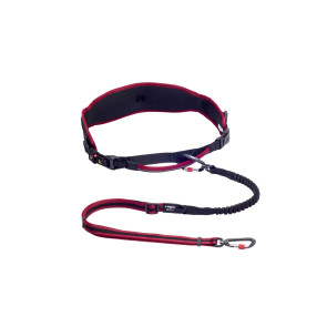 Rogz AirTech Sport Dog Belt and Lead - Rock Red - L/XL