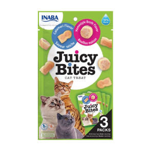 Juicy Bites Homestyle Broth & Calamari Cat Treats - 3 Pack