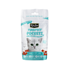 Kit Cat Purrfect Pockets Skin & Coat Care Cat Treats-60g
