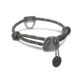 Ruffwear Knot-a-Collar Reflective Rope Dog Collar - Granite Gray